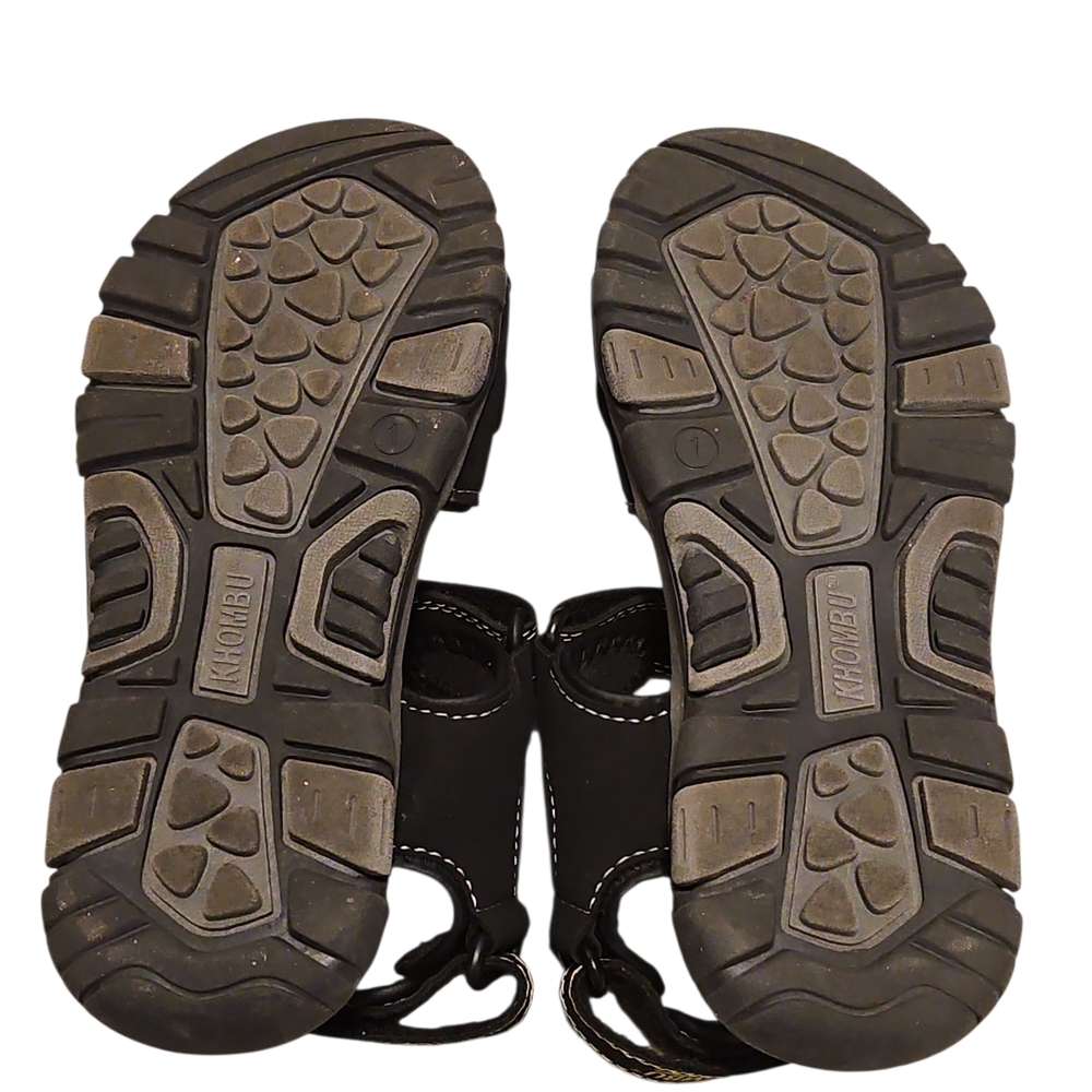 Khombu Black/Neon Green Sandals - Picture 4 of 6